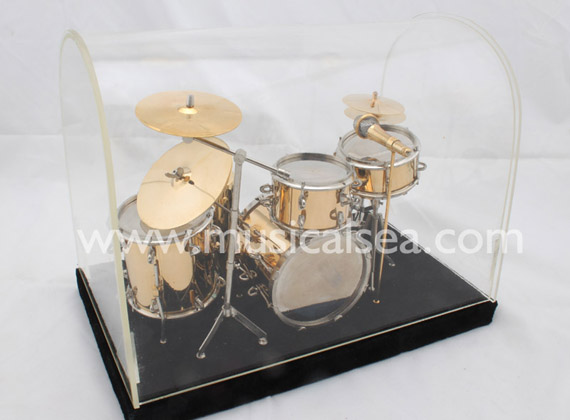 Miniature 5pcs Golden drums per set